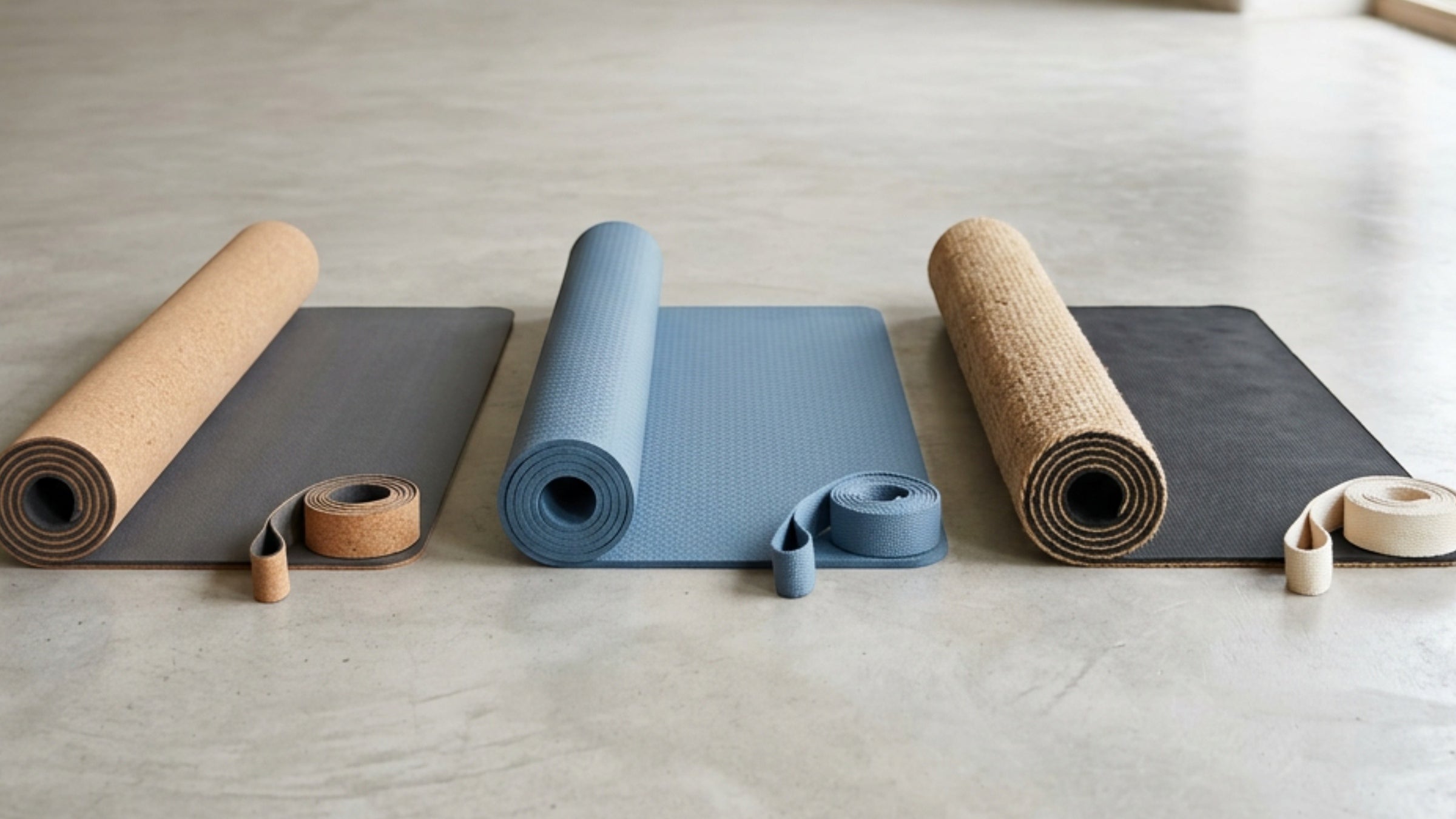 Tgbvk Non-Slip Yoga Mats with Carry Straps
